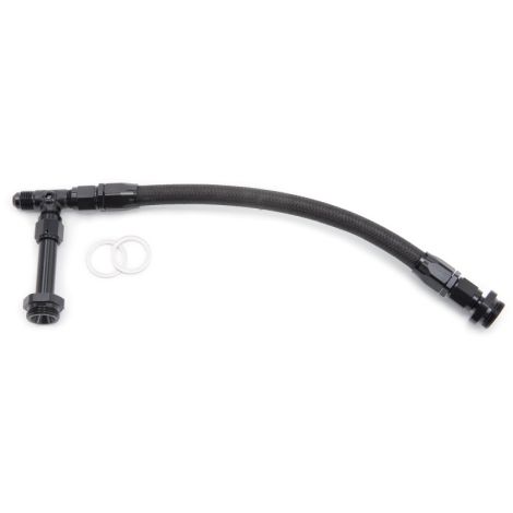 Edelbrock 8106 Carb Fuel Line Kit Dual Inlet -6 An Male Proclassic II Hose Black Anodized Fittings
