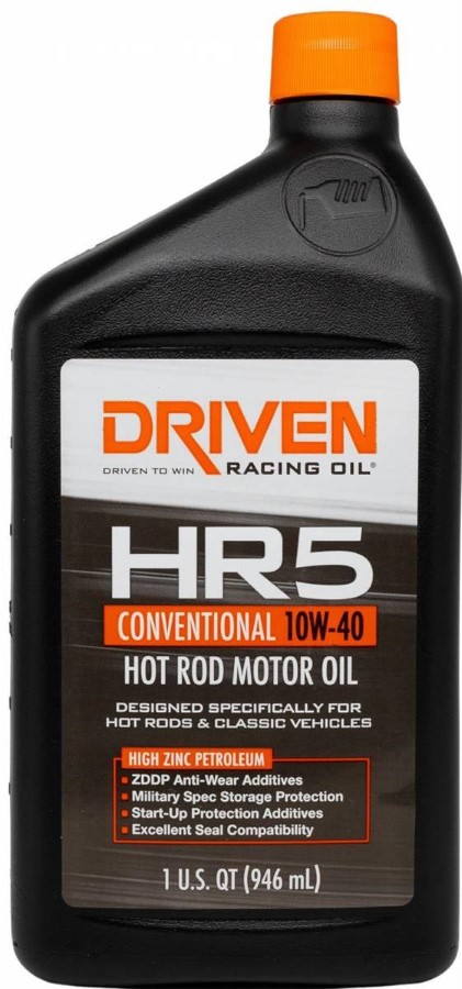 Driven Racing Oil HR5 Conventional 10W-40 Hot Rod Motor Oil 1 Qt. B 03806